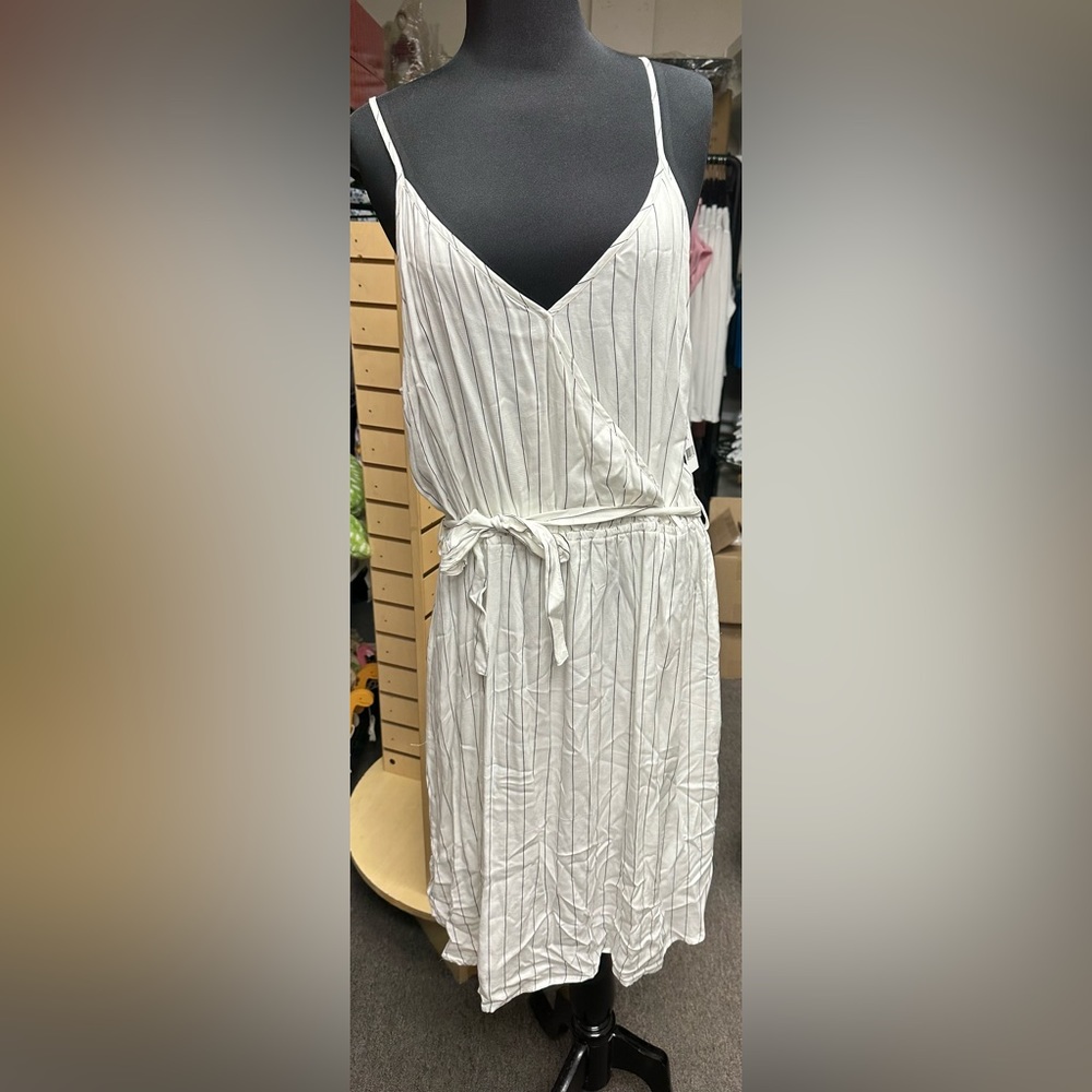 White with stripes sundress size XL